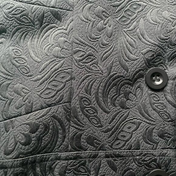 Buffalo David Bitton Black Paisley textured Coat Sz M​​​​ - Picture 9 of 14